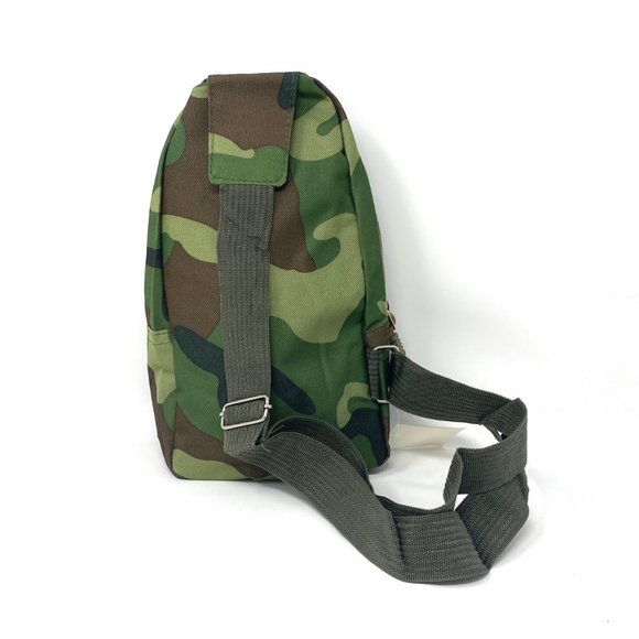 Men's Messenger Bag MB605 Poly Sport 3 Zip Pocket Cellphone Pouch Camo Militar - Picture 3 of 4